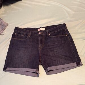 Signature by Levi Strauss Dark Indigo Jean Shorts